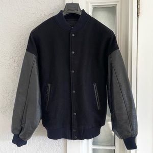 Vintage Canada Sportswear Leather Wool Bomber Jacket